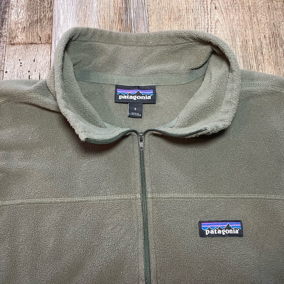 Patagonia Men's Micro D Fleece Pullover in Torrey Pine Green Size Small - Picture 3 of 5